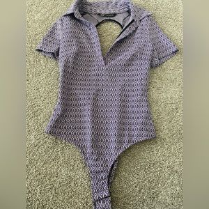zara open back bodysuit